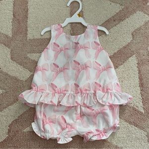 Cecil and Lou Pink Bow Set